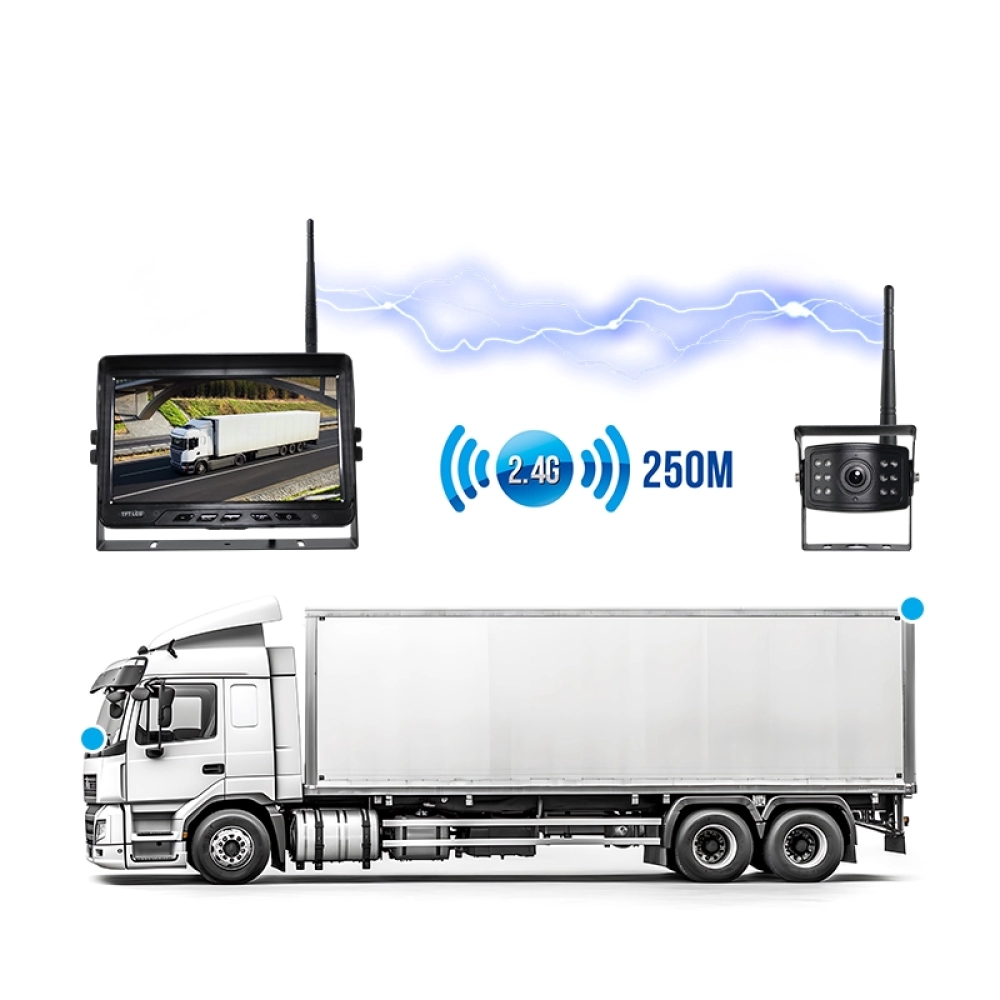 10.1英寸监视器 2.4Ghz 无线盲区摄像监控系统 (SF-1002XW)